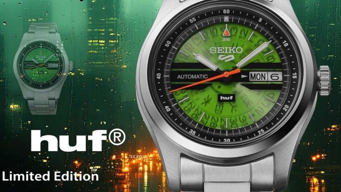 Seiko 5 Sports, HUF İş Birliğiyle Sınırlı Üretim Yeni Modelini Duyurdu - Abt Saat Blog